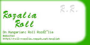 rozalia roll business card